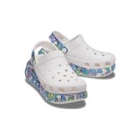 Sandália crocs classic crush butterfly clog white/multi - 3