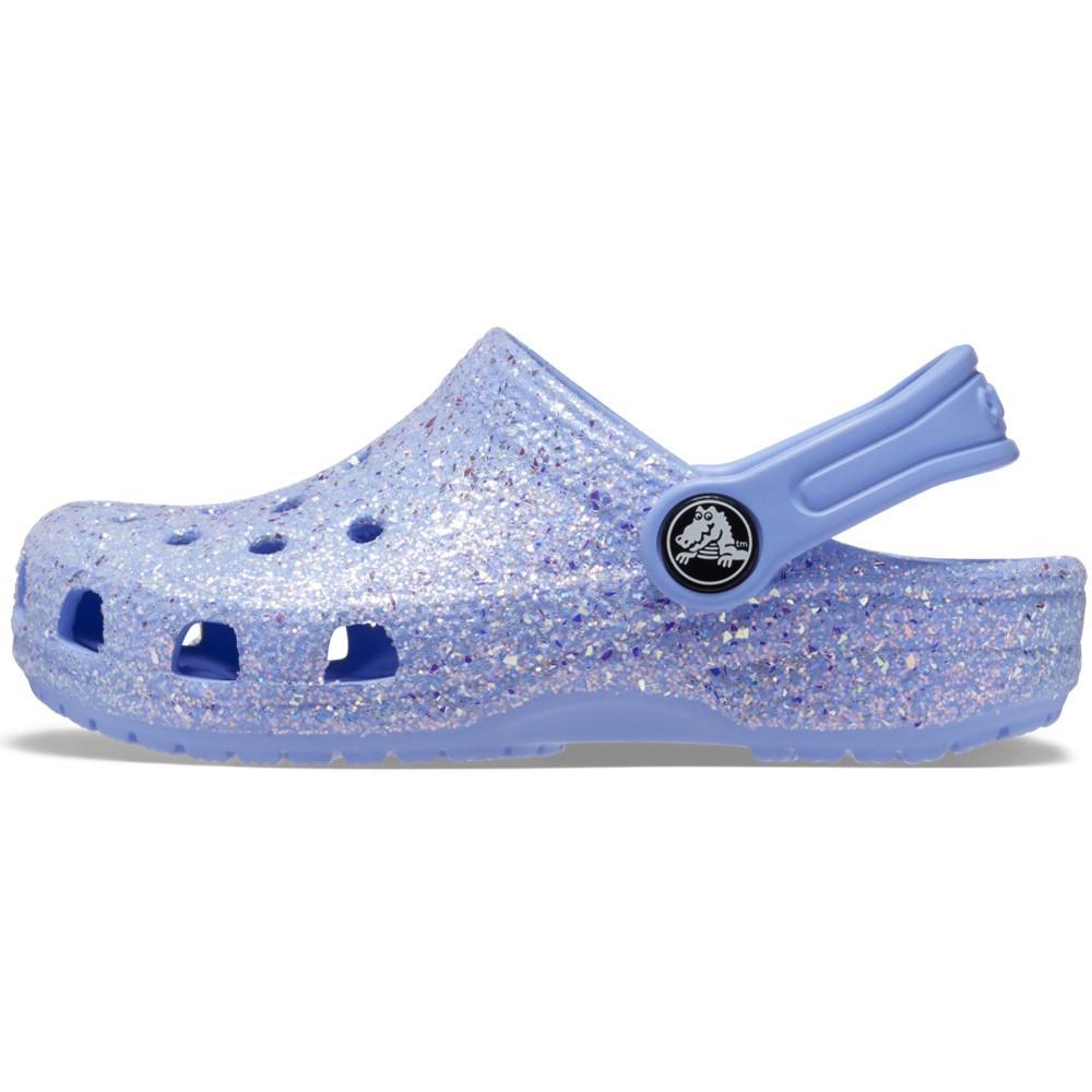 Sandália crocs classic clog glitter infantil moon jelly - 2