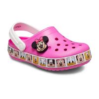 Sandália crocs fun lab minnie mouse band clog infanto juvenil electric pink - 2