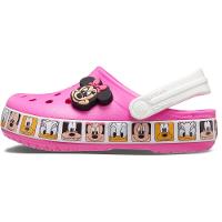 Sandália crocs fun lab minnie mouse band clog infanto juvenil electric pink - 3