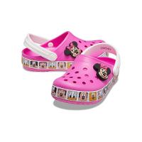 Sandália crocs fun lab minnie mouse band clog infanto juvenil electric pink