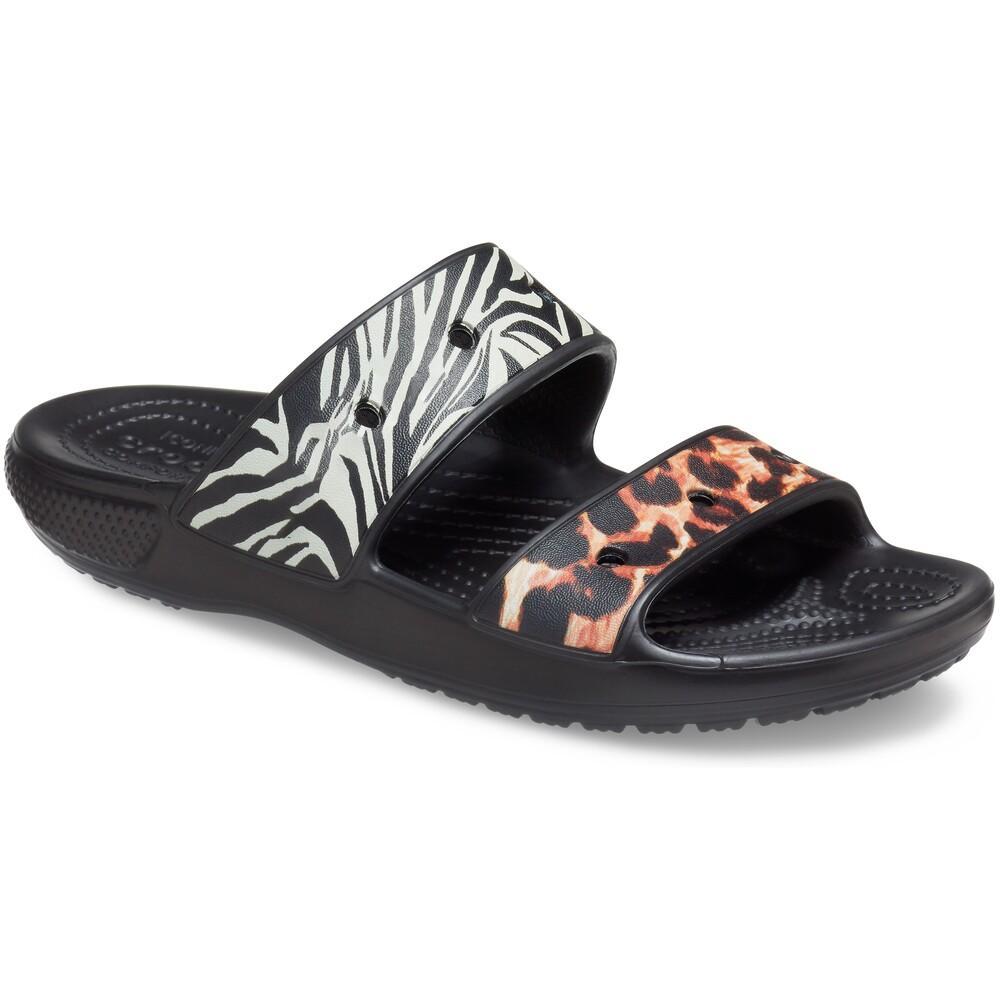 Classic crocs animal remix sandal black/multi - 2