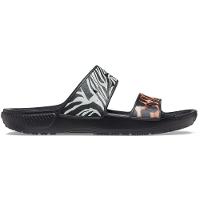 Classic crocs animal remix sandal black/multi - 1