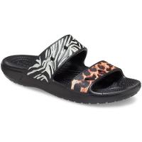 Classic crocs animal remix sandal black/multi - 2