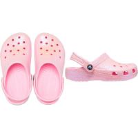 Sandália crocs classic clog glitter infantil flamingo - 6