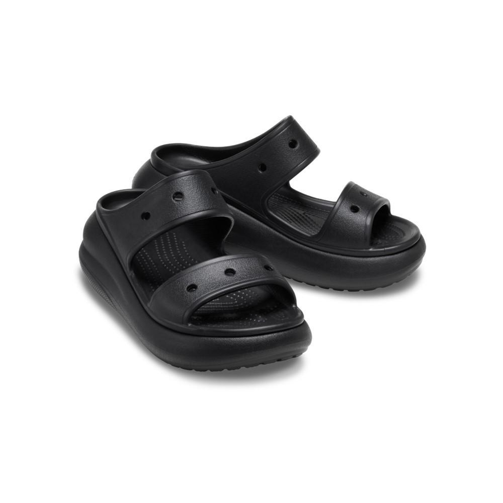 Sandália crocs classic crush platform sandal black - 4