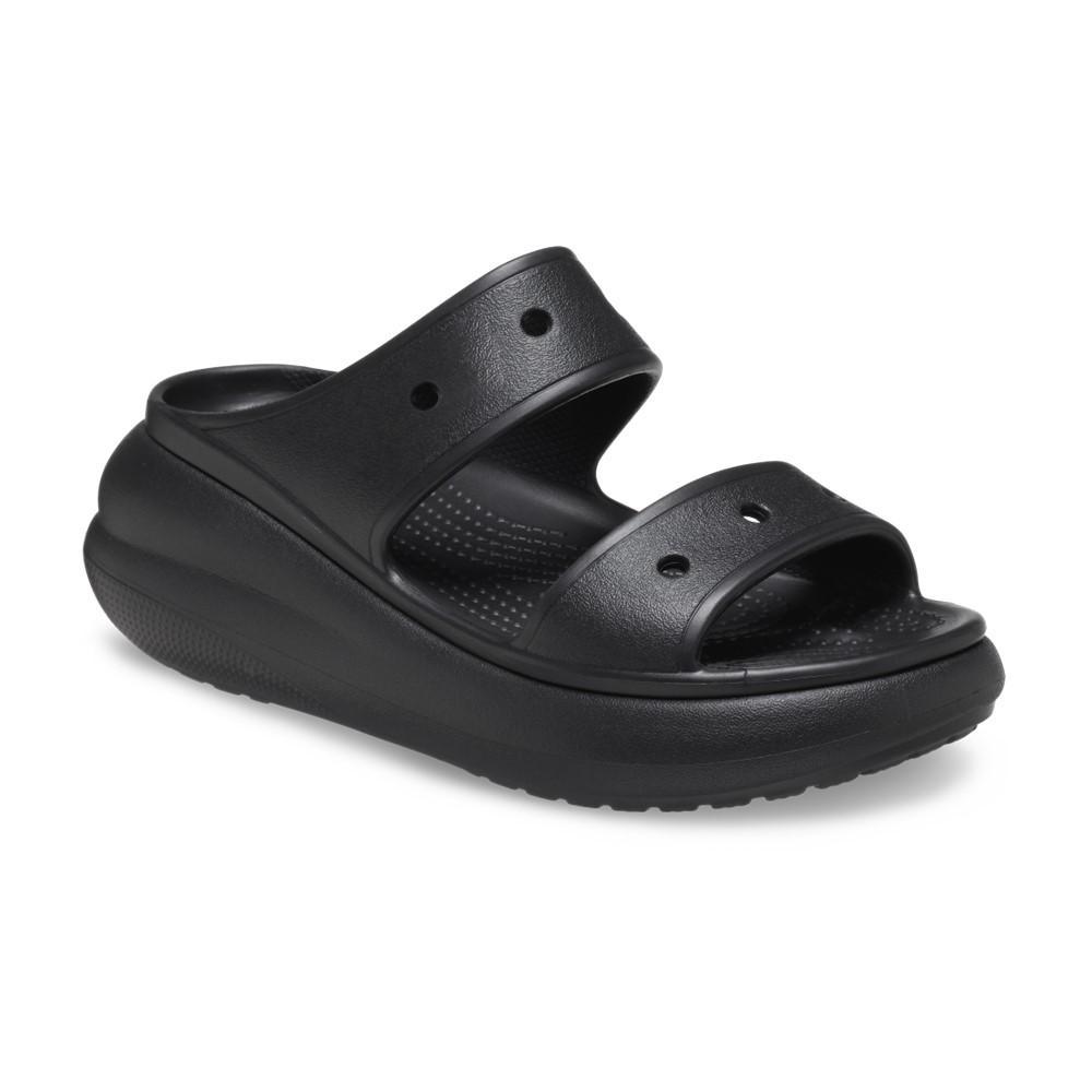 Sandália crocs classic crush platform sandal black - 5