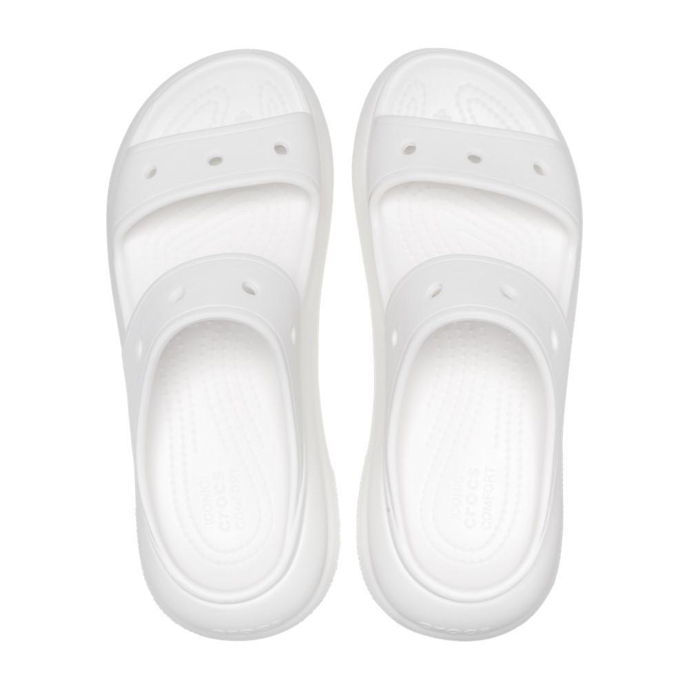 Sandália crocs classic crush platform sandal white - 2