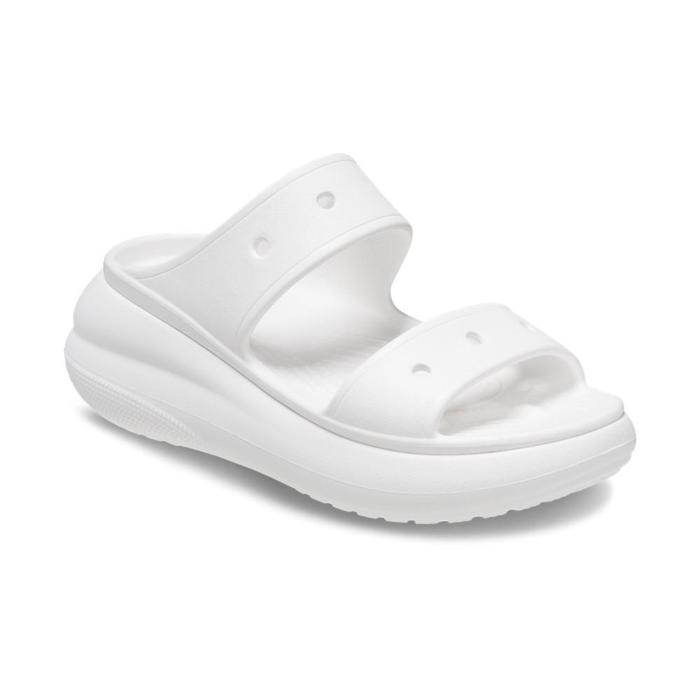 Sandália crocs classic crush platform sandal white - 4