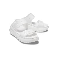 Sandália crocs classic crush platform sandal white - 3