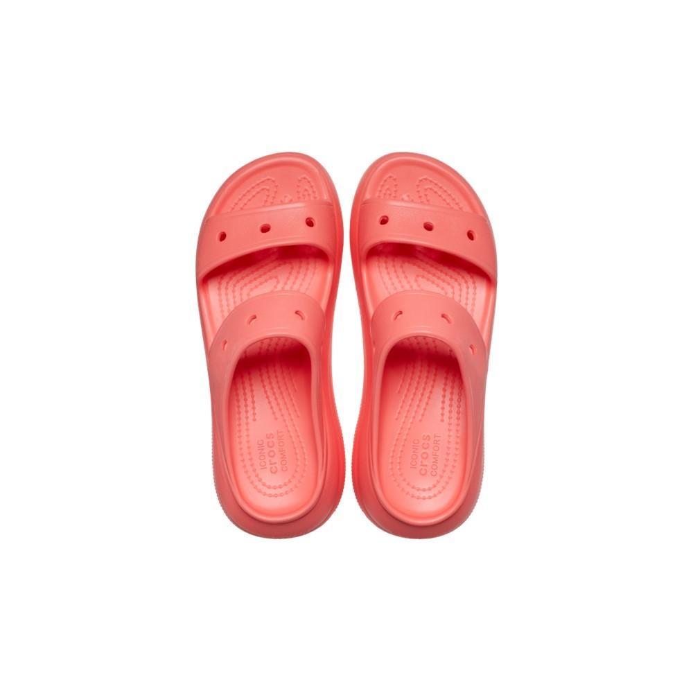 Sandália crocs classic crush platform sandal neon watermelon - 5