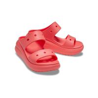 Sandália crocs classic crush platform sandal neon watermelon