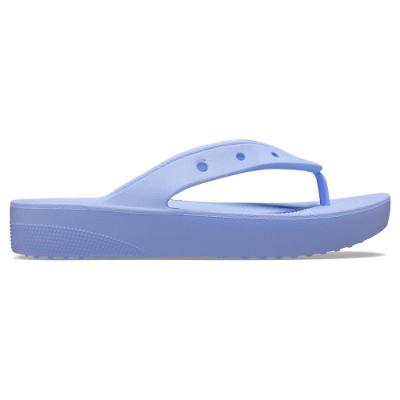 Chinelo crocs classic plataform flip moon jelly