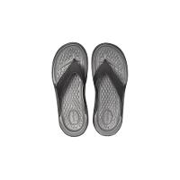 Chinelo crocs literide flip black/slate grey - 5