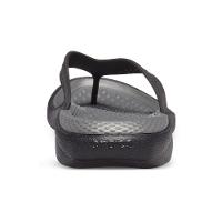 Chinelo crocs literide flip black/slate grey - 7
