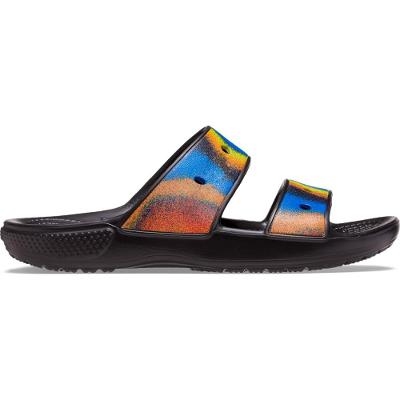 Classic crocs spray dye sandal black/multi