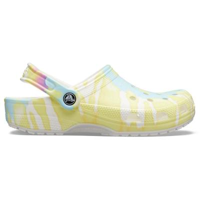 Crocs classic tie dye graphic clog white/multi