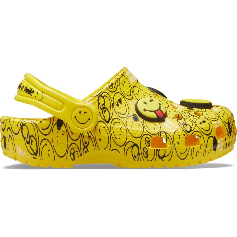 Crocs classic smiley clog k white/multi - 1