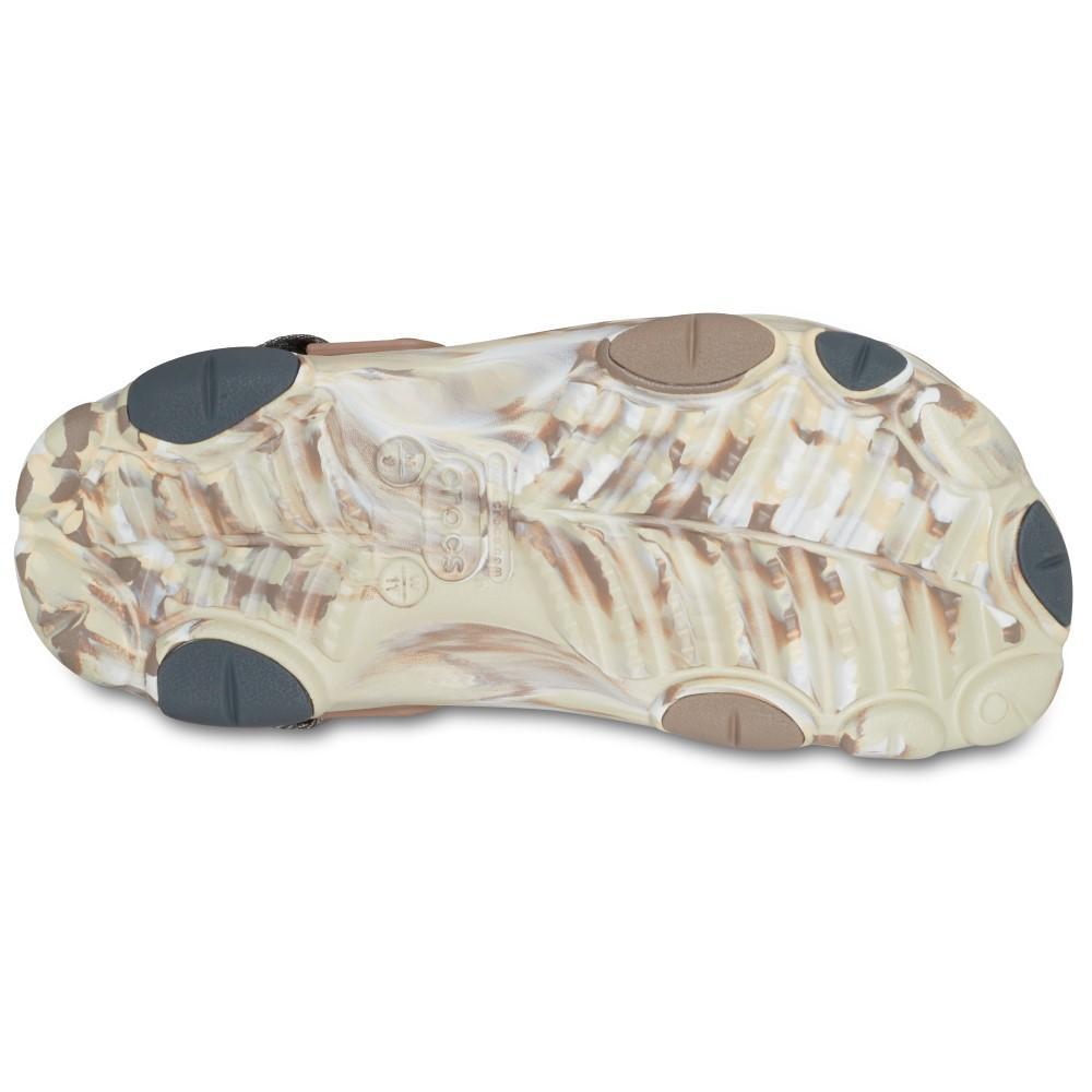 Sandália crocs classic all terrian marbled clog bone/multi - 7
