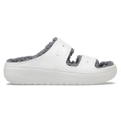 Sandália crocs classic cozzzy sandal white