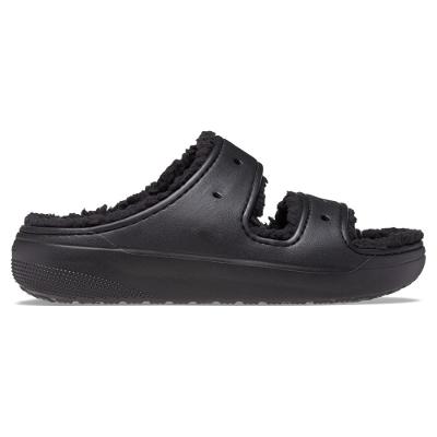 Sandália crocs classic cozzzy sandal clsc cozy sndl blk/blk