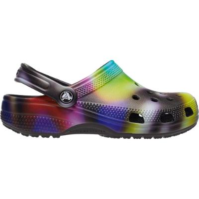Sandália crocs classic solarized clog black/multi