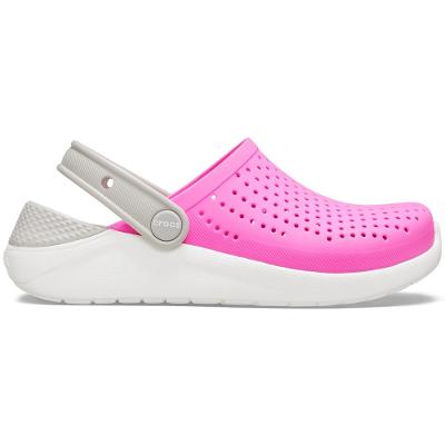 Crocs literide clog kids electric pink/white