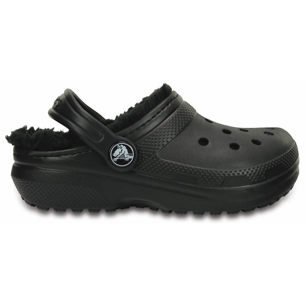 Crocs classic lined c k  black/black - 2