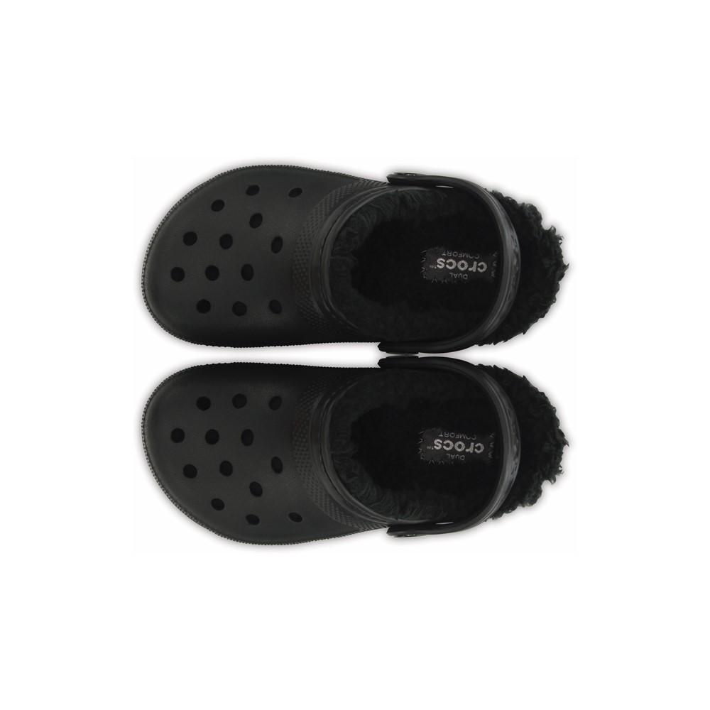 Crocs classic lined c k  black/black - 5