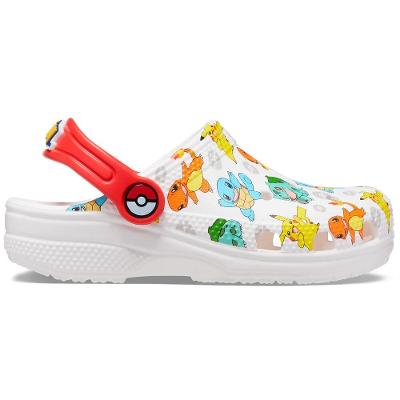 Classic pokemon clog k white/multi