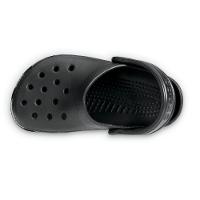 Sandália crocs classic clog infantil black - 10
