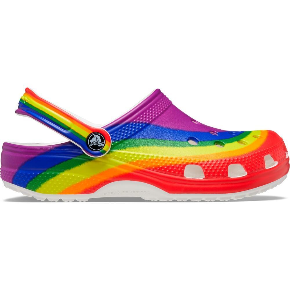Sandália crocs classic rainbow dye clog rainbow - 1