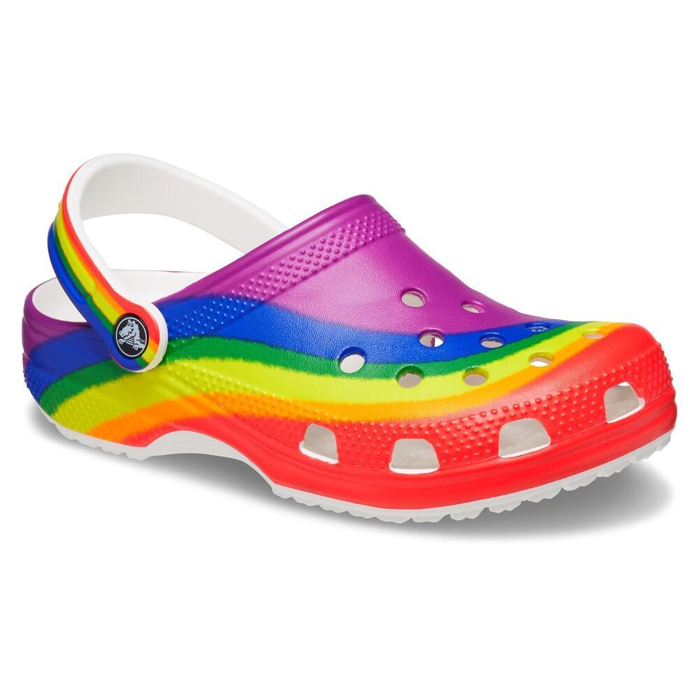 Sandália crocs classic rainbow dye clog rainbow - 2