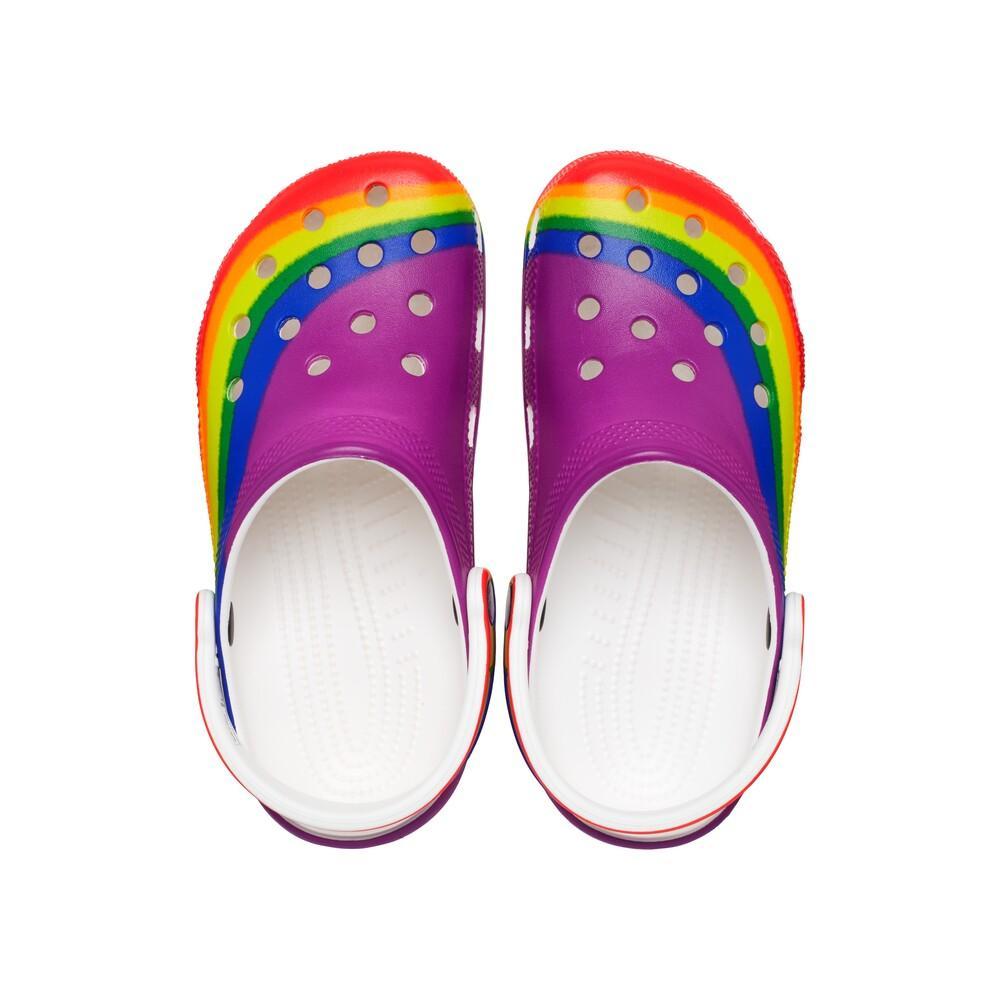 Sandália crocs classic rainbow dye clog rainbow - 5
