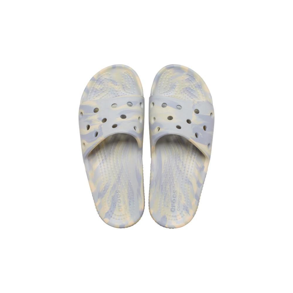Sandália crocs classic marbled slide k atmosphere/multi - 5