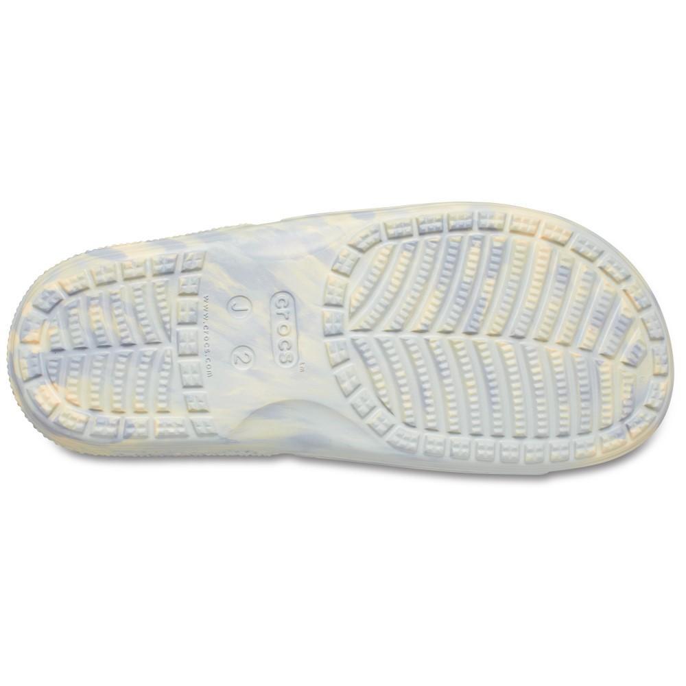 Sandália crocs classic marbled slide k atmosphere/multi - 8