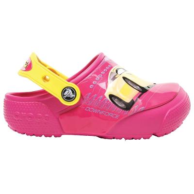 Sandália crocs funlab lights cars infantil candy pink