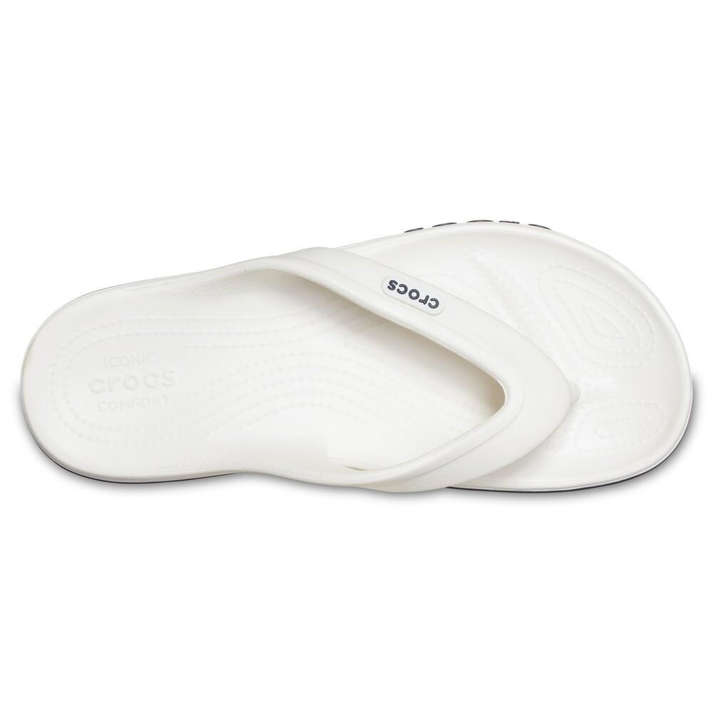 Chinelo crocs bayaband flip white/navy - 4