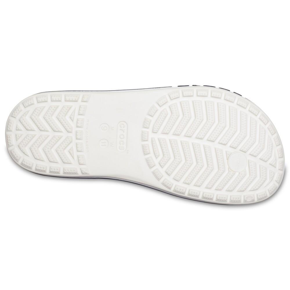 Chinelo crocs bayaband flip white/navy - 6