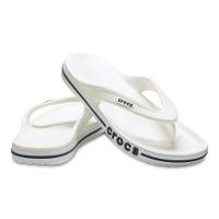 Chinelo crocs bayaband flip white/navy - 5