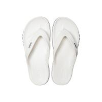 Chinelo crocs bayaband flip white/navy - 9