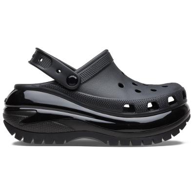Sandália crocs classic mega crush clog black