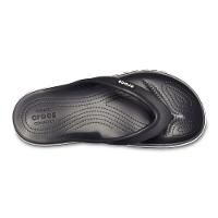 Chinelo crocs bayaband flip black/white