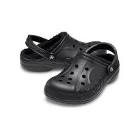 Sandália crocs baya lined clog black/black - 5