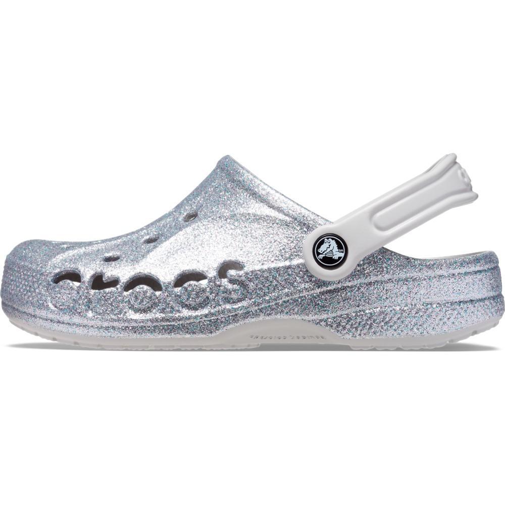 Sandália baya glitter clog silver glitter - 2