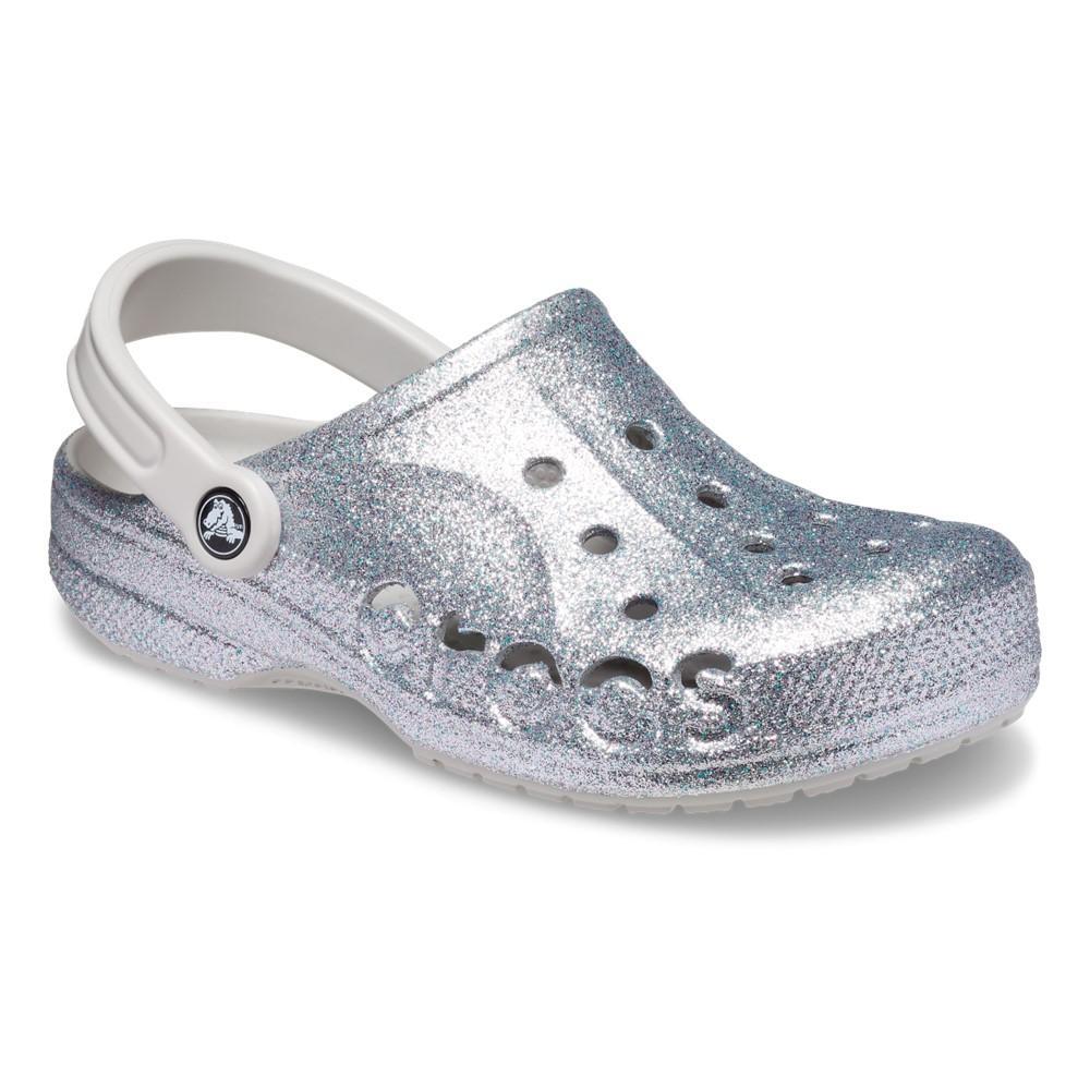 Sandália baya glitter clog silver glitter - 5