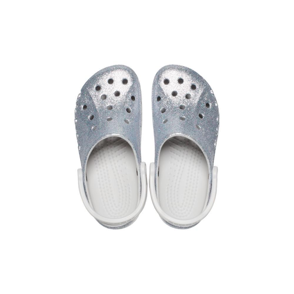 Sandália baya glitter clog silver glitter - 6