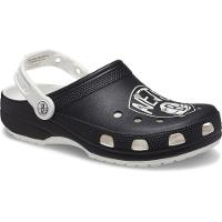 Sandália crocs classic brooklyn nets clog white/black - 2