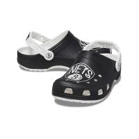 Sandália crocs classic brooklyn nets clog white/black - 5