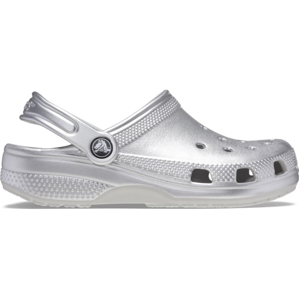 Sandália crocs classic metallic cg t silver metallic - 1